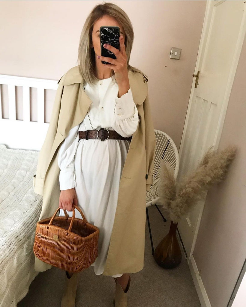 Hers Wave Barcelona Wicker Basket Bag Handmade in Europe