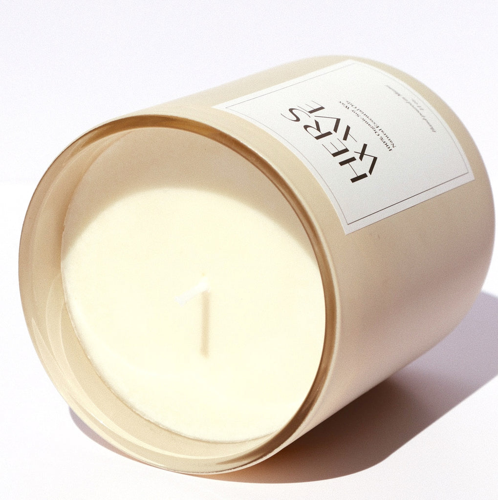 Hers Wave premium 100% Organic Soy Wax Candle Non-toxic with Essential Oils