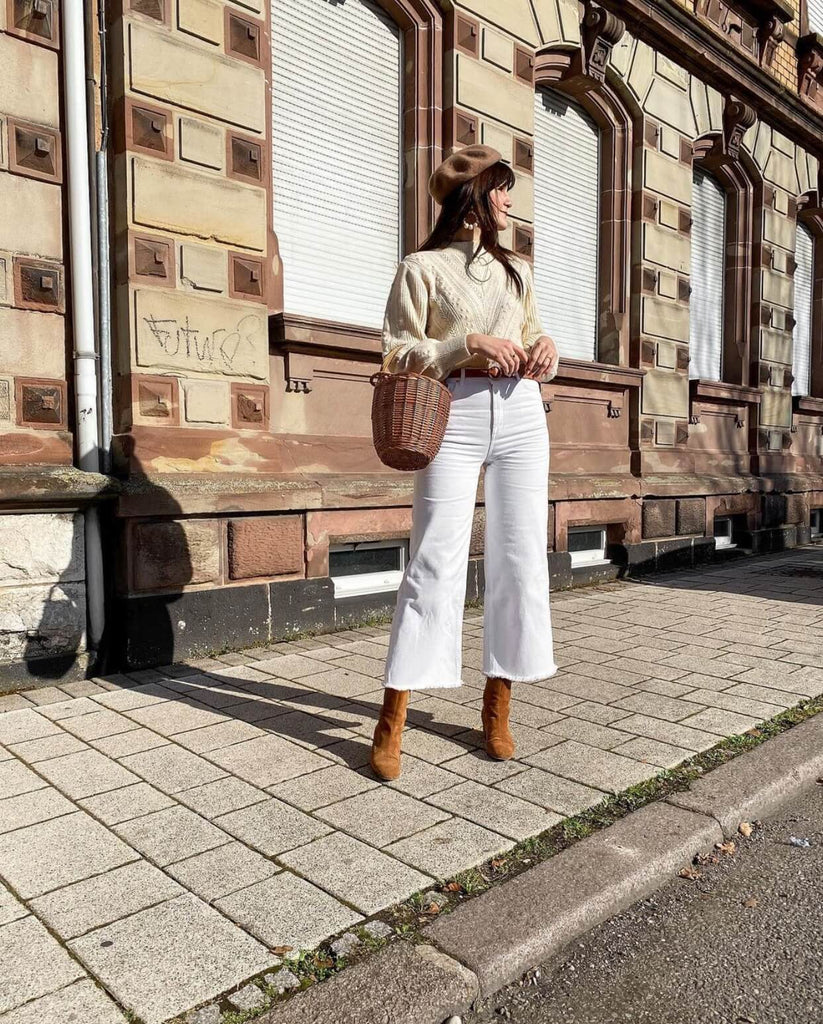 Hers Wave Wicker Straw Basket Bag Handmade in Europe Jane Birkin