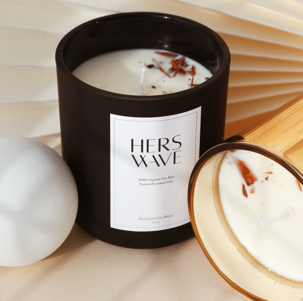 Hers Wave Sweet Tobacco Natural Soy Wax Candle