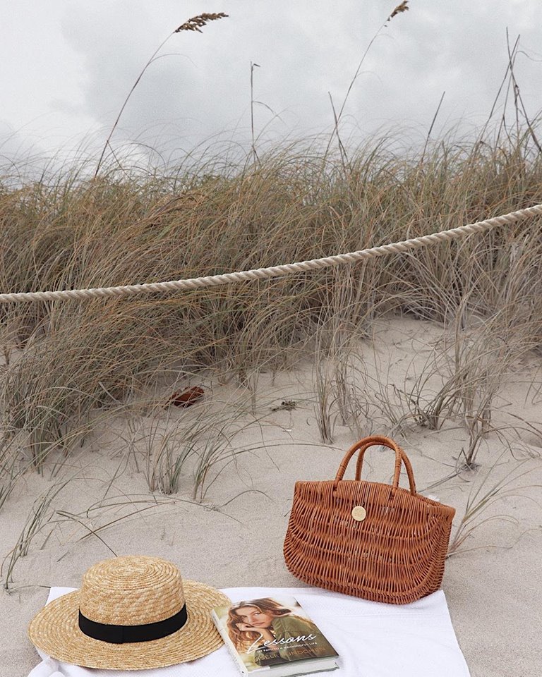 Hers Wave Handmade wicker straw bag basket summer beach accessory fashion