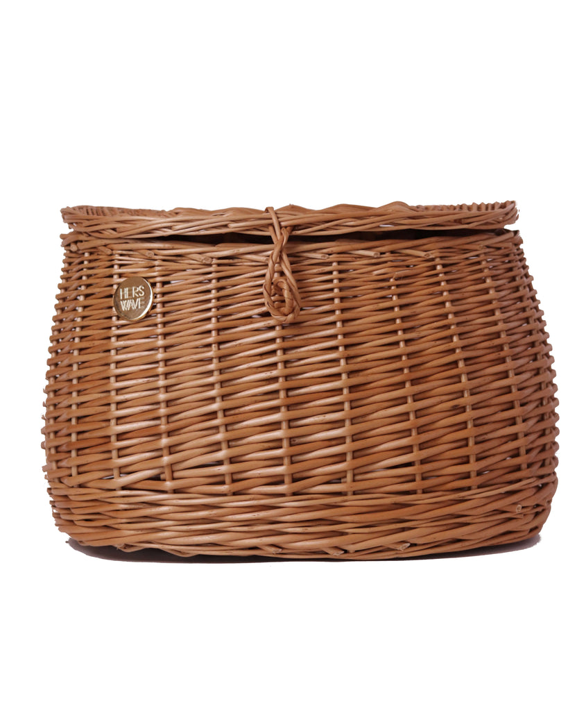 Hers Wave Amsterdam Handmade Bicycle Bike Basket Wicker Straw 