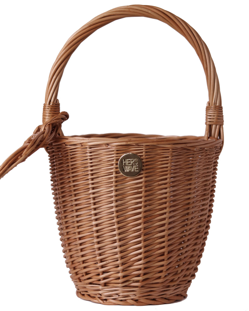 Hers Wave Handmade wicker straw bag basket summer beach accessory fashion