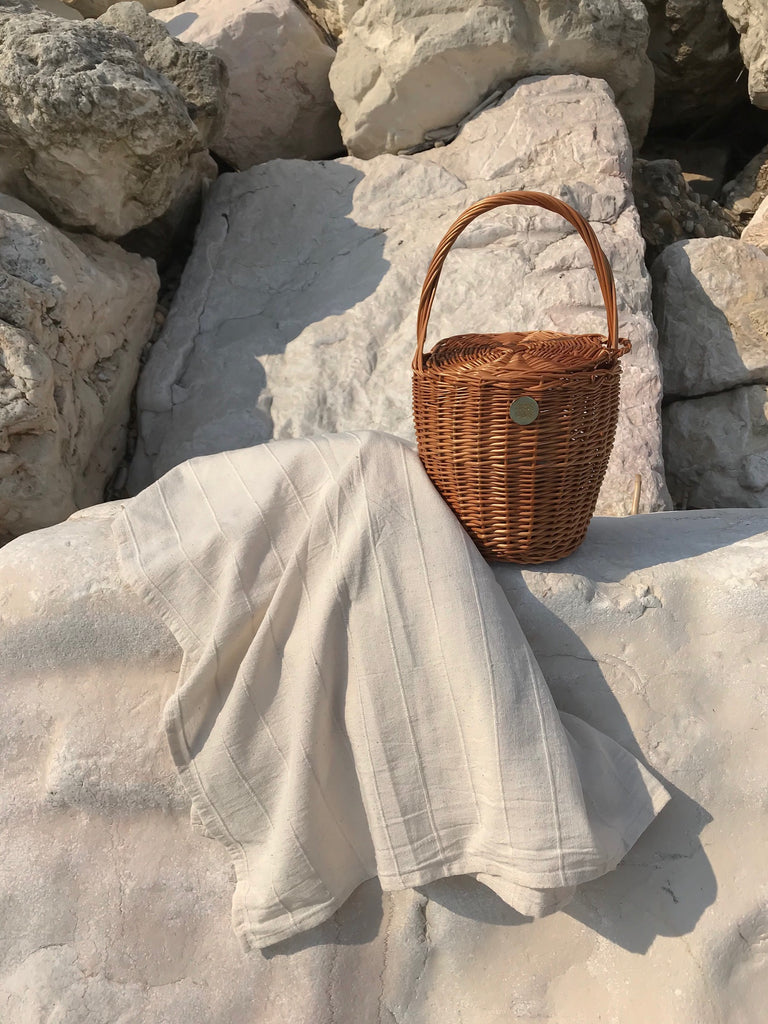 Hers Wave Handmade wicker straw bag basket summer beach accessory fashion