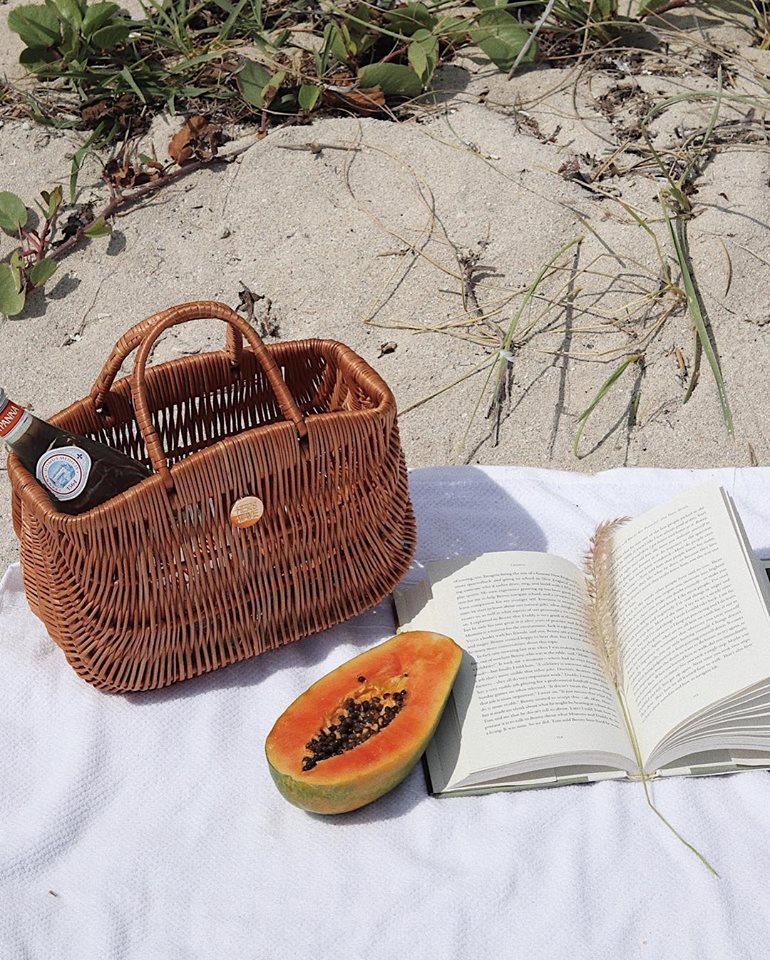 Hers Wave Handmade wicker straw bag basket summer beach accessory fashion