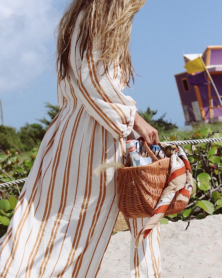 Hers Wave Handmade wicker straw bag basket summer beach accessory fashion